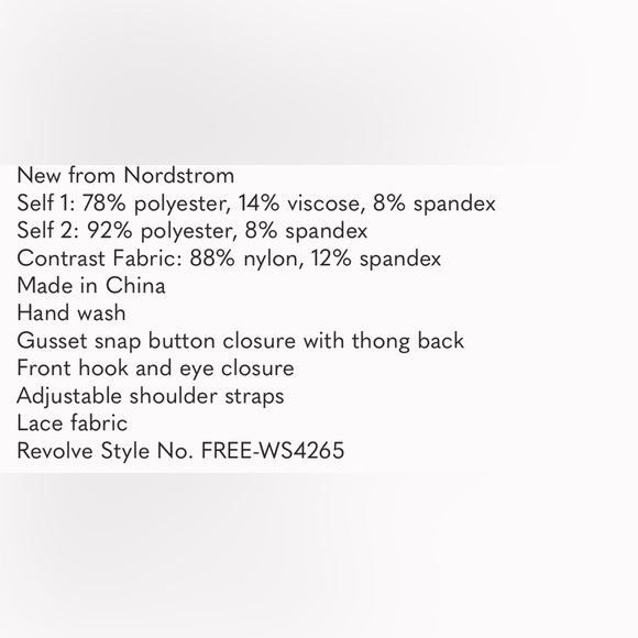 NWOT Free People X  Intimately FP Lace Night Rhythm Bodysuit Ecru White M - Picture 4 of 9